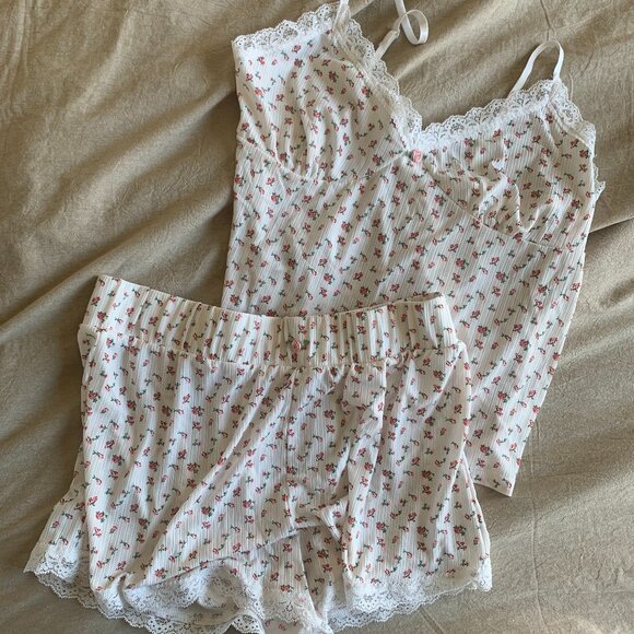New Pointelle Pajama Set - Picture 1 of 5